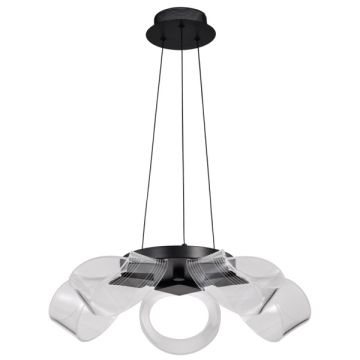 SATCO|NUVO Barnett LED Chandelier - 3000K - 120V - Matte Black