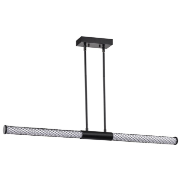 SATCO|NUVO Kingsport LED Island Pendant - 3000K - 120V - Matte Black