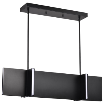 SATCO|NUVO Blaine LED Island Pendant - 38" - 3000K - 120V - Matte Black
