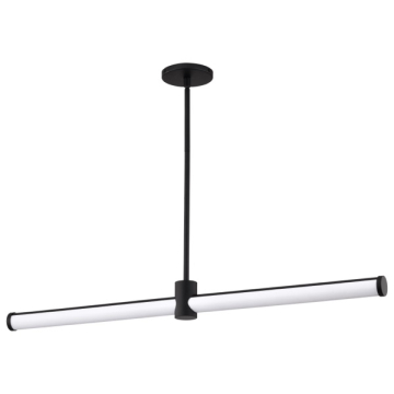 SATCO|NUVO Bowman LED Island Pendant - Matte Black