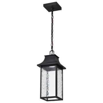 SATCO|NUVO AUSTEN Smart Starfish LED Hanging Lantern - RGBTW - 120V - Matte Black / Clear Water Glass