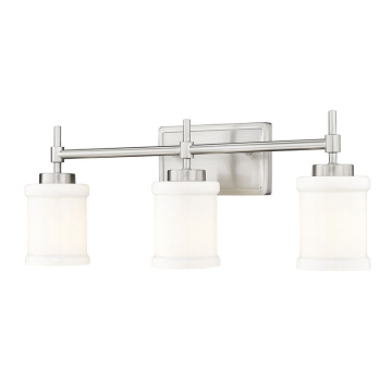 Z-Lite Cadoc 3-Light Vanity - 120V - Brushed Nickel