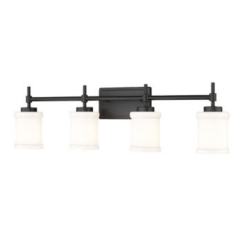 Z-Lite Cadoc 4-Light Vanity - 120V - Matte Black