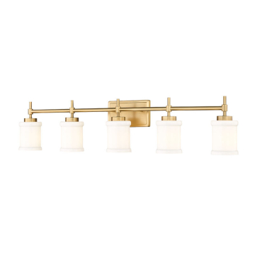 Z-Lite Cadoc 5-Light Vanity - 120V - Modern Gold