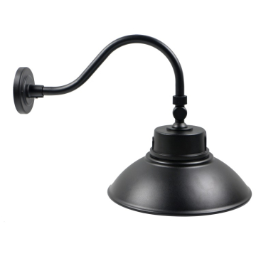 SATCO|NUVO LED Gooseneck Fixture - 30 | 40 | 50W - CCT Selectable - 120-277V - Black - Photocell