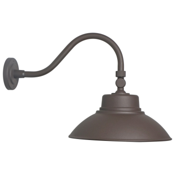 SATCO|NUVO LED Gooseneck Fixture - 30 | 40 | 50W - CCT Selectable - 120-277V - Bronze - Photocell