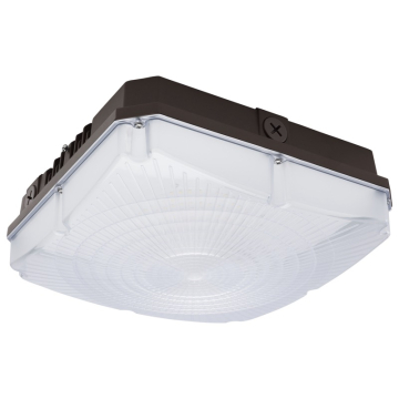 SATCO|NUVO LED Field Selectable Canopy Fixture - 45 | 60 | 70W - CCT Selectable - 120-277V - Bronze
