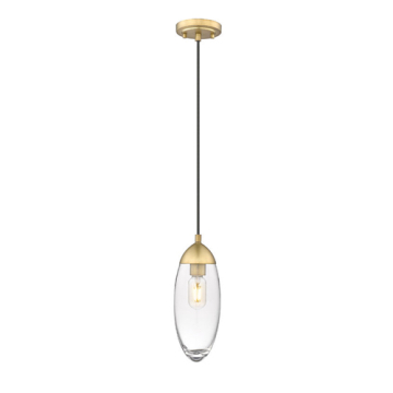 Z-Lite Arden 1-Light Pendant - 120V - Rubbed Brass