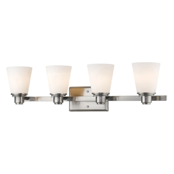 Z-Lite Kayla 4-Light Vanity - 120V - Brushed Nickel
