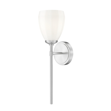 Z-Lite Oren 1-Light Wall Sconce - 120V - Brushed Nickel / Matte Opal