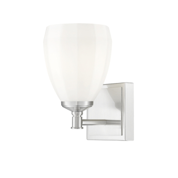 Z-Lite Oren 1-Light Vanity - 120V - Brushed Nickel / Matte Opal