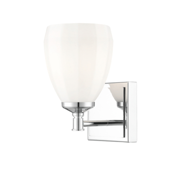 Z-Lite Oren 1-Light Vanity - 120V - Chrome / Matte Opal