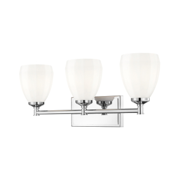Z-Lite Oren 3-Light Vanity - 120V - Chrome / Matte Opal