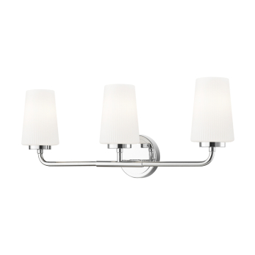 Z-Lite Montford 3-Light Vanity - 120V - Chrome / Matte Opal