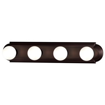 Maxim Lighting Essentials 4-Light Racetrack Vanity Light - 120V - Oil Rubbed Bronze