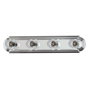 Maxim Lighting Essentials 4-Light Racetrack Vanity Light - 120V - Polished Chrome