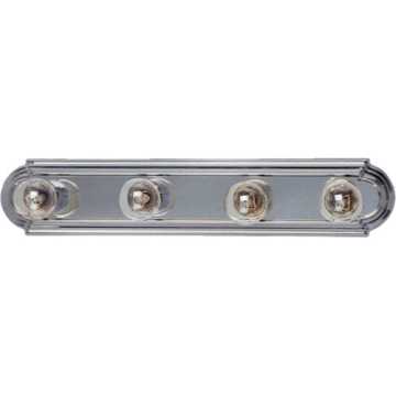 Maxim Lighting Essentials 4-Light Racetrack Vanity Light - 120V - Satin Nickel