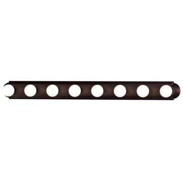 Maxim Lighting Essentials 8-Light Racetrack Vanity Light - 120V - Oil Rubbed Bronze