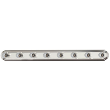 Maxim Lighting Essentials 8-Light Racetrack Vanity Light - 120V - Polished Chrome