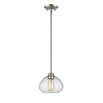 Z-Lite Amon 8" 1-Light Pendant - 120V - Brushed Nickel