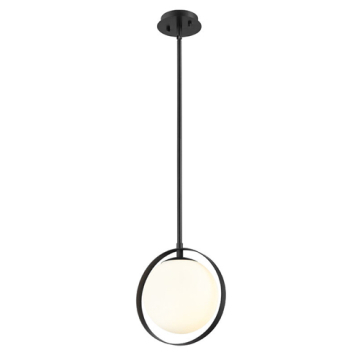 Z-Lite Midnetic 10" 1-Light Pendant - 120V - Matte Black