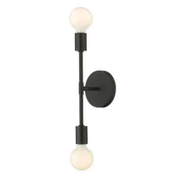 Z-Lite Modernist 2-Light Wall Sconce - 120V - Matte Black