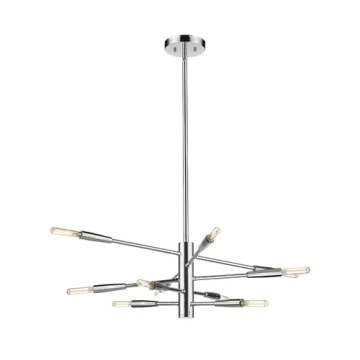 Z-Lite Ascension 10-Light Chandelier - 120V - Chrome