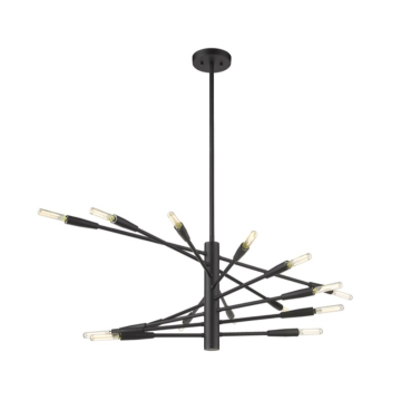 Z-Lite Ascension 42" 16-Light Chandelier - 120V - Matte Black