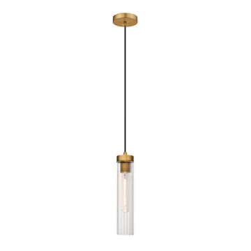 Z-Lite Beau 1-Light Pendant - 120V - Rubbed Brass