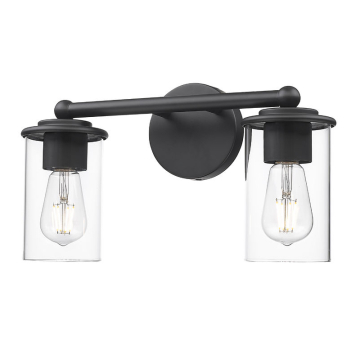 Z-Lite Thayer 2-Light Vanity - 120V - Matte Black
