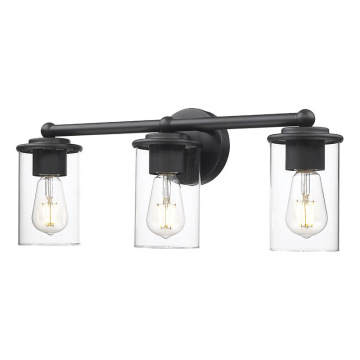 Z-Lite Thayer 3-Light Vanity - 120V - Matte Black
