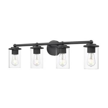 Z-Lite Thayer 4-Light Vanity - 120V - Matte Black