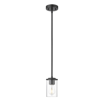 Z-Lite Thayer 1-Light Pendant - 120V - Matte Black