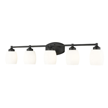 Z-Lite Kendrick 5-Light Vanity - 120V - Matte Black