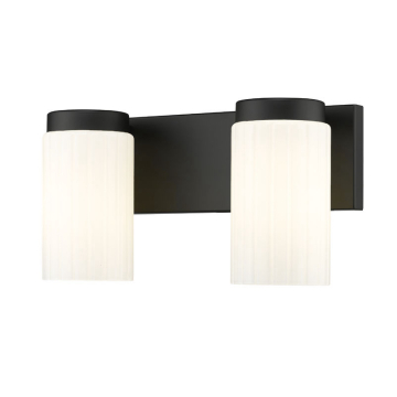 Z-Lite Burk 2-Light Vanity - 120V - Matte Black