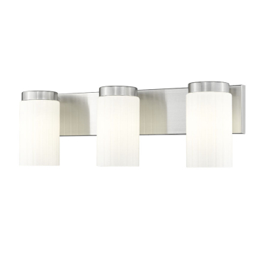 Z-Lite Burk 3-Light Vanity - 120V - Brushed Nickel