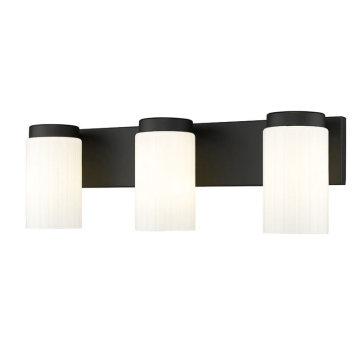 Z-Lite Burk 3-Light Vanity - 120V - Matte Black