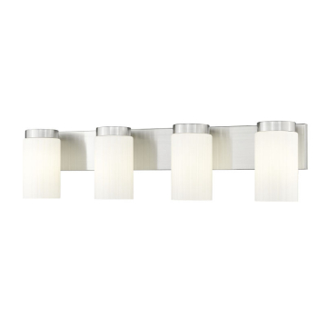 Z-Lite Burk 4-Light Vanity - 120V - Brushed Nickel