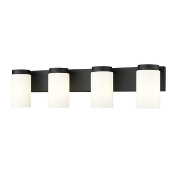 Z-Lite Burk 4-Light Vanity - 120V - Matte Black