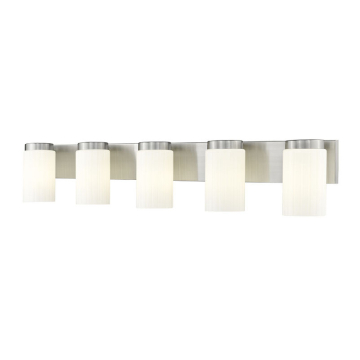 Z-Lite Burk 5-Light Vanity - 120V - Brushed Nickel