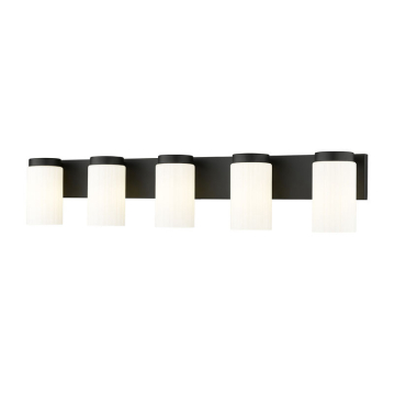 Z-Lite Burk 5-Light Vanity - 120V - Matte Black