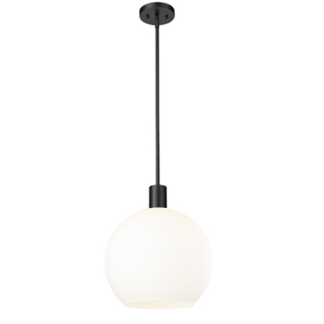 Z-Lite Margo 14" 1-Light Pendant - 120V - Matte Black / White