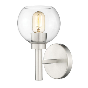 Z-Lite Sutton 1-Light Wall Sconce - 120V - Brushed Nickel