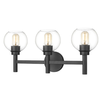 Z-Lite Sutton 3-Light Vanity - 120V - Matte Black