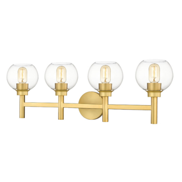 Z-Lite Sutton 4-Light Vanity - 120V - Brushed Gold