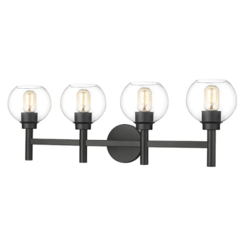 Z-Lite Sutton 4-Light Vanity - 120V - Matte Black