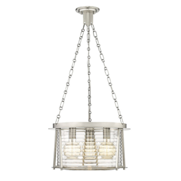 Z-Lite Cape Harbor 3-Light Pendant - 120V - Brushed Nickel