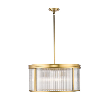Z-Lite Carnaby 24" 6-Light Chandelier - 120V - Modern Gold