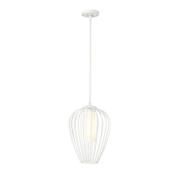 Z-Lite Savanti 12" 1-Light Pendant - 120V - Textured White