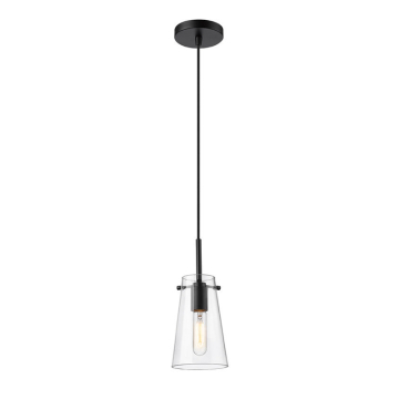 Z-Lite Kira 8" 1-Light Pendant - 120V - Matte Black